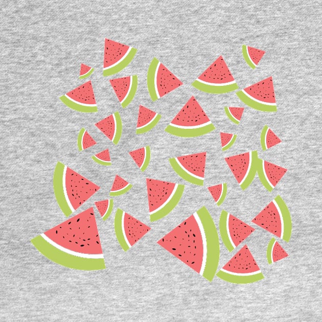 Cute watermelon pattern by hedehede